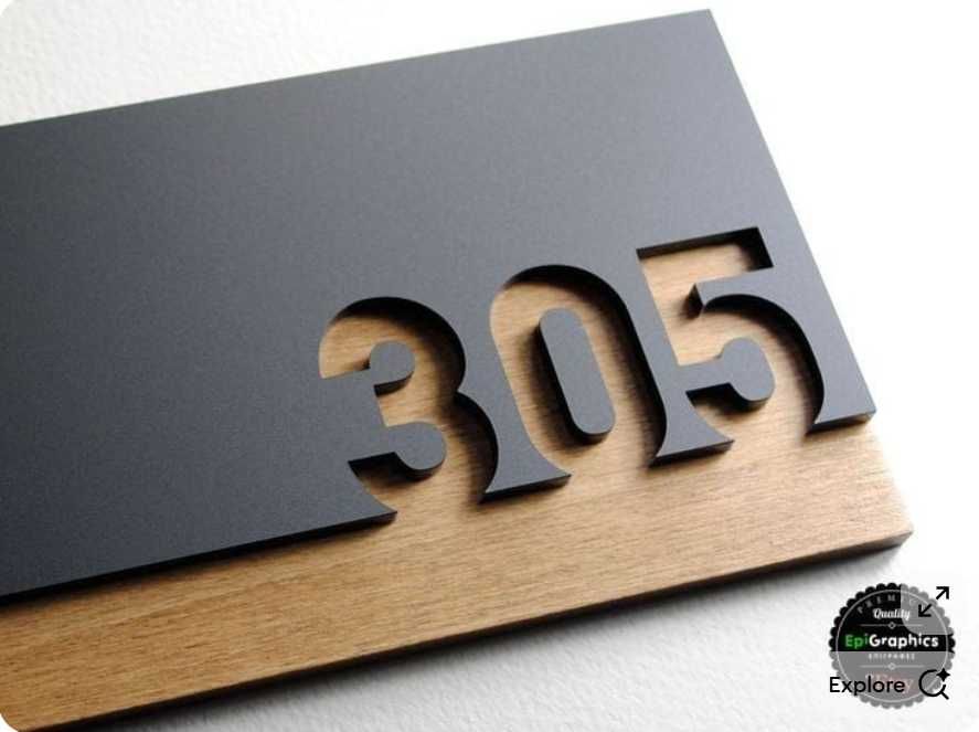 name plate, xona nomini yozib berish xizmati