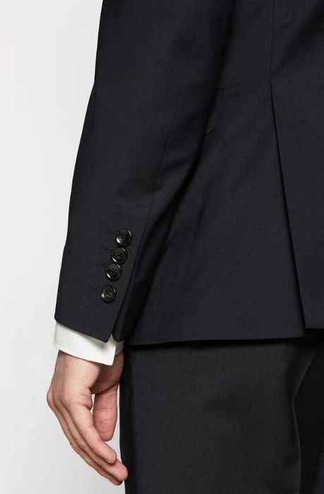 Sacou blazer 50 L slim JOOP ! lana pure Lanificio Biella negru