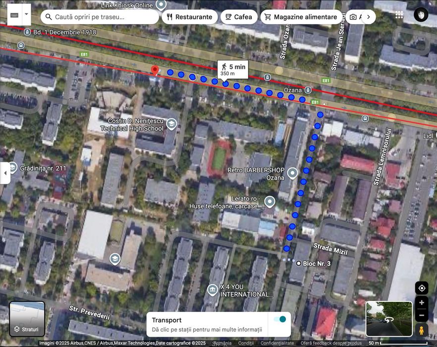 Garsoniera cu utilități incluse, metrou 1 Decembrie 5 min, proprietar