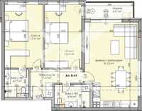 Тристаен апартамент в Кършияка 441-15660