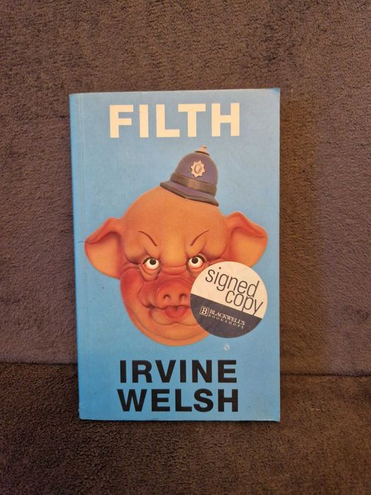 Memorabilia Filth Irvine Welsh signed autograf semnatura carte