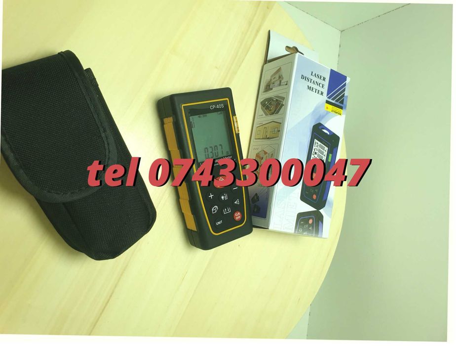 Telemetru Laser Profesional 40 M Precizie  2mm Protectie Ip54 p