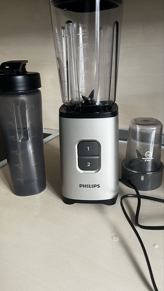 Мини блендер Philips HR2604/80, 350 W, 1 L, 2 скорости
