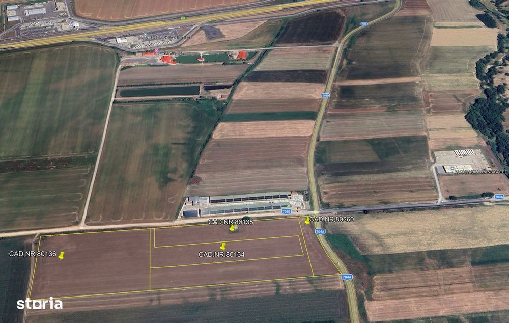 Teren Intravilan Pianu de Jos, DJ704A, Jud. Alba, 5,8ha PUZ industrial