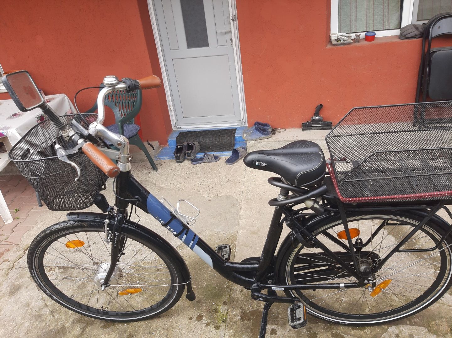 Bicicleta electrica Victesse cu cărucior