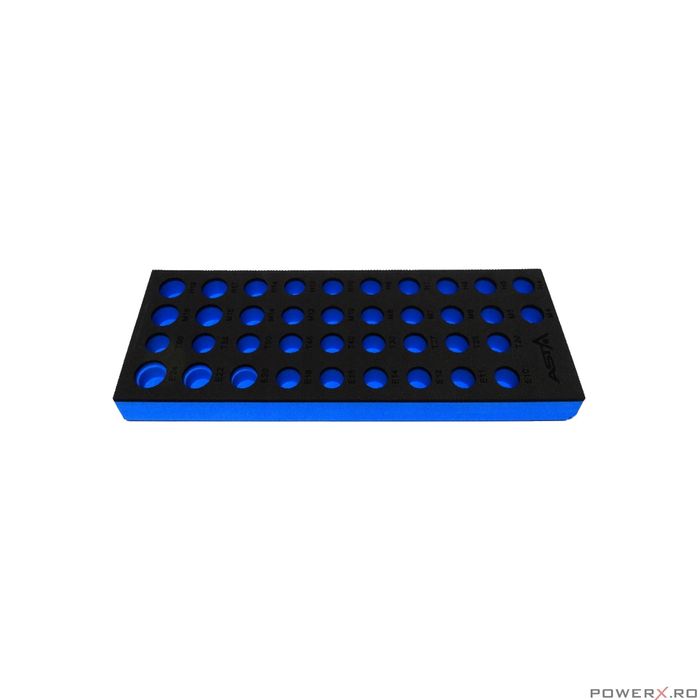 Insertie de spuma pentru scule, burete organizator, 14 x 39 cm, Asta