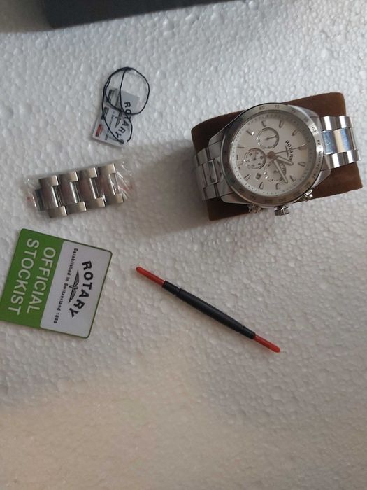 Ceas din inox Rotary Cronograf - fullset -