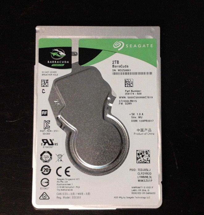 SSD laptop 240, 480, 512GB, HDD laptop - 2TB - Kingston Seagate Intel