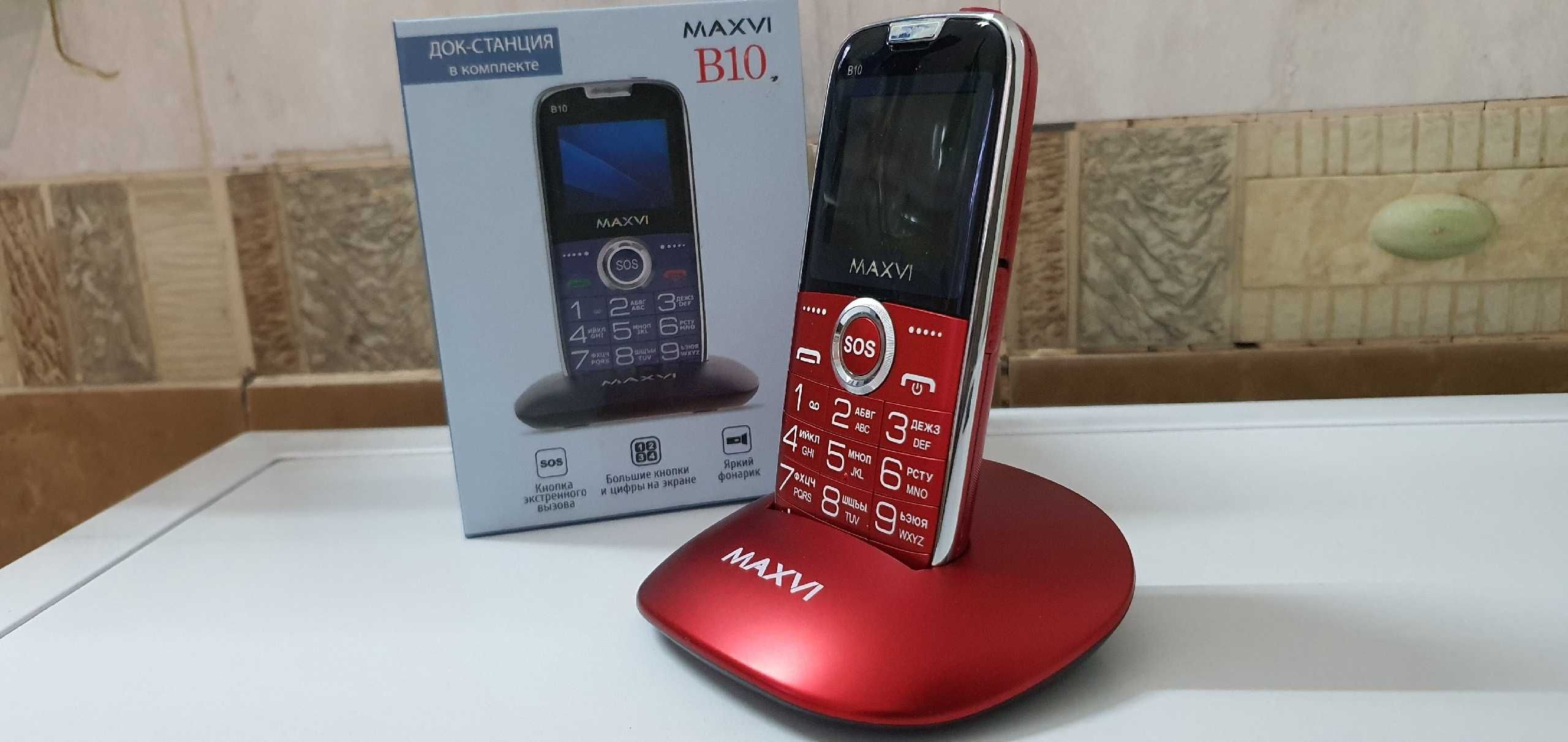 Сотовый телефон Maxvi B10 красный