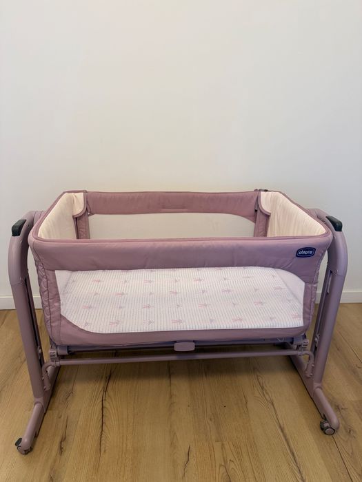 Patut atasabil pentru bebelusi Chicco Next2Me Magic, 0 luni+, Blossom