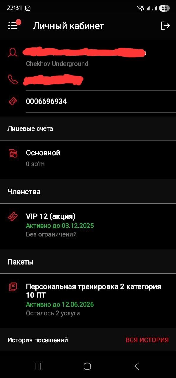 VIP-абонемент Chekhov Underground — 137 дней + бонусы