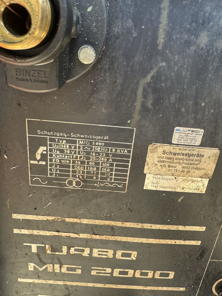 Телоподаващо Turbo Mig 2000