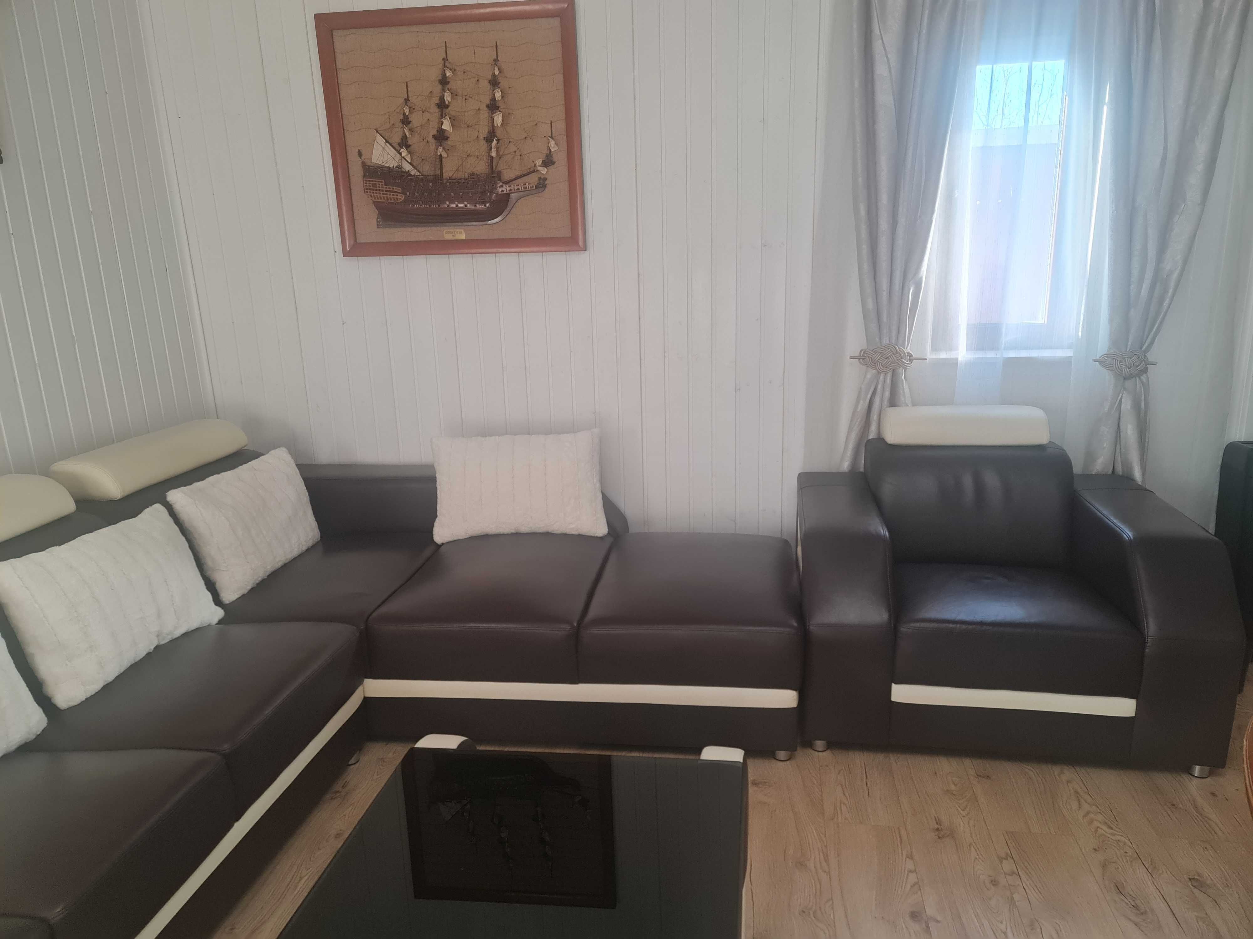 Vand coltar si fotoliu piele naturala divani&sofa