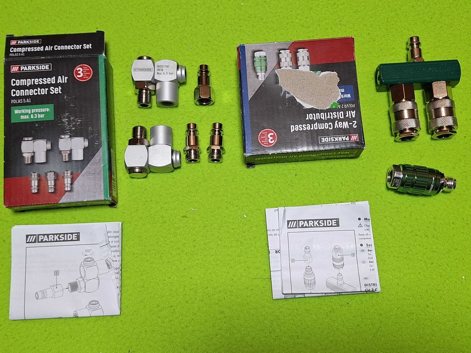 Set accesorii aer comprimat, Distribuitor si regulator de presiune