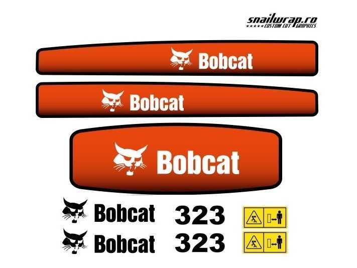 Stickere autocolante Bobcat, Komatsu, GEHL, CAT, Takeuchi, JCB