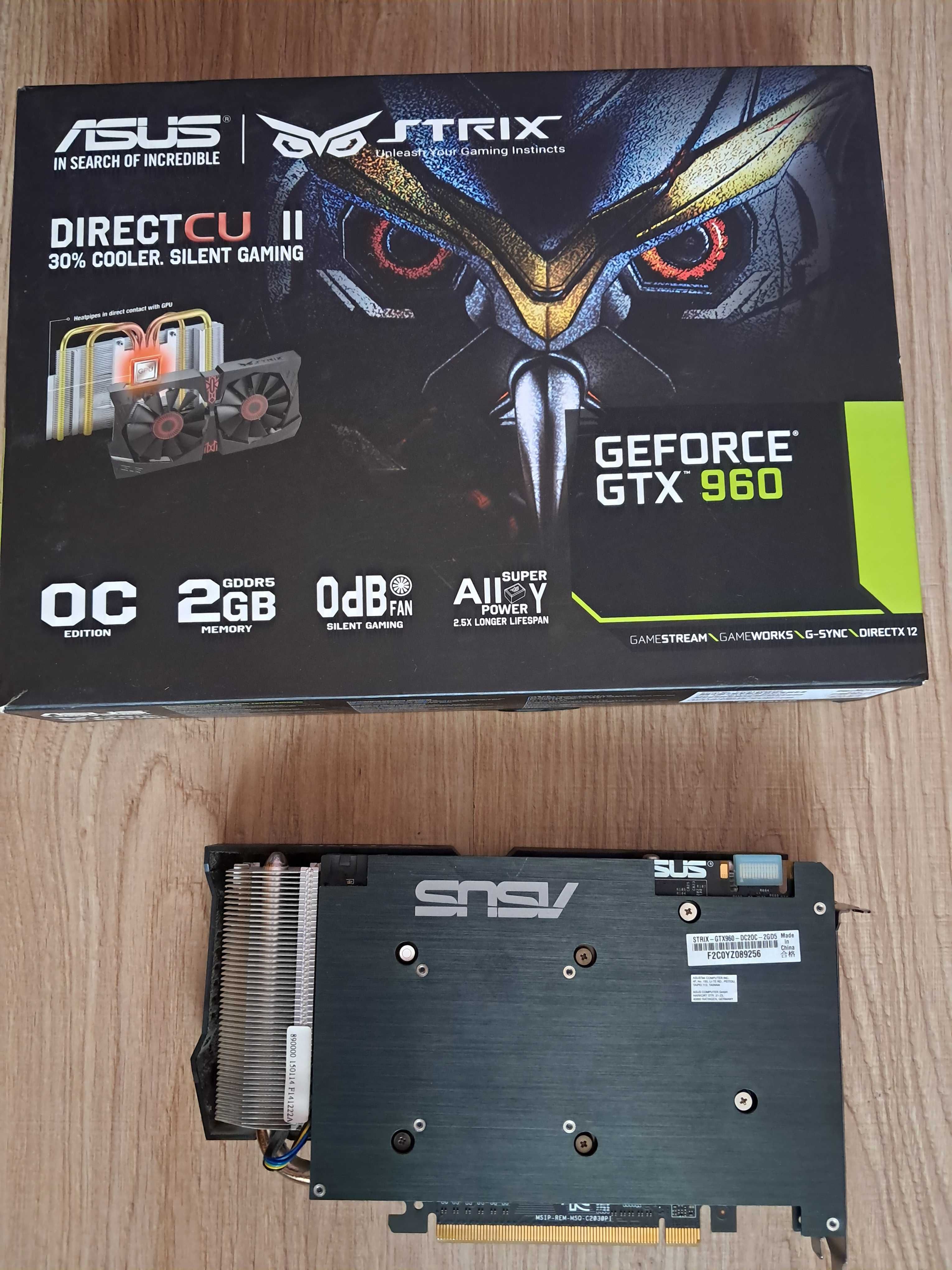 ASUS GeForce GTX 960 DirectCU II OC 2GB GDDR5 128bit