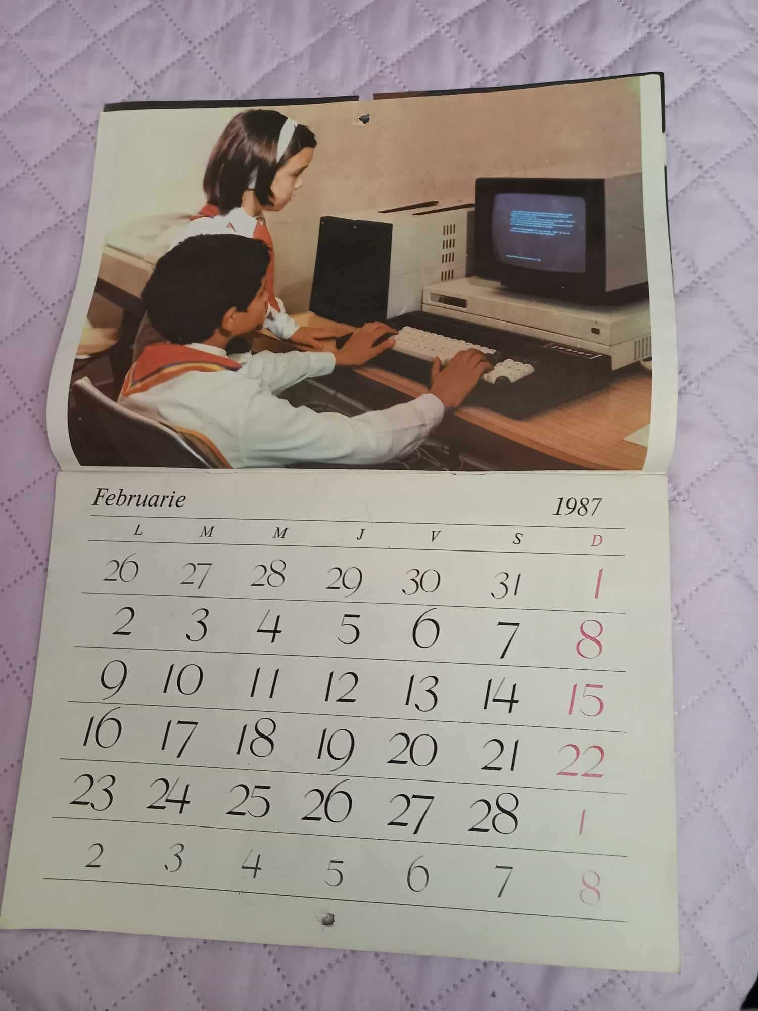 Calendar vechi 1987 Organizatia Pionierilor din RSR