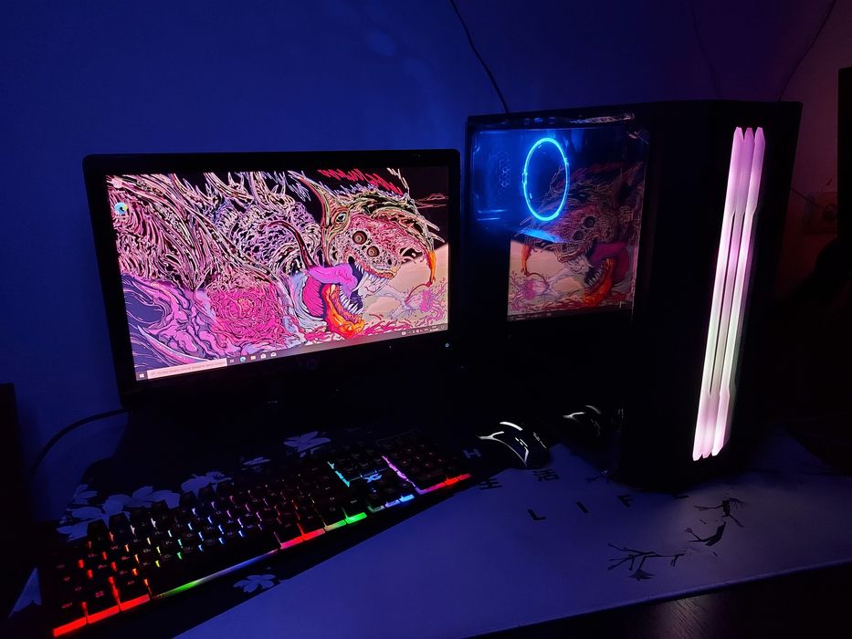 Мощный Игровой Компьютер [полный комплект], i3 9100f, rx 580, ssd