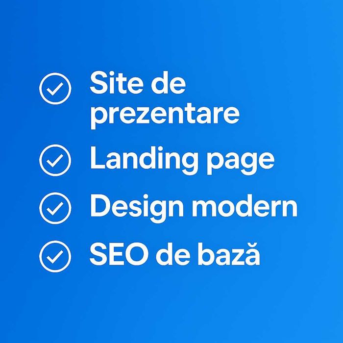 Creare site de prezentare profesional – rapid, modern, responsive