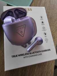 Casti True Wireless Guess, Triangle Logo, BT5.0 4H Stereo, Violet, noi