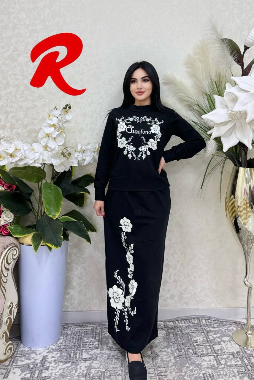 Niso collection online magazinidan juda ajoyib koylak 
ЮБКА+ КОФТА