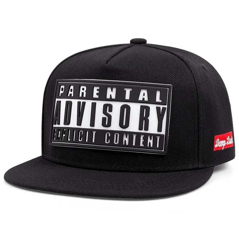 Sapca Negra Barbati Imprimeu Parental Advisory Cap One