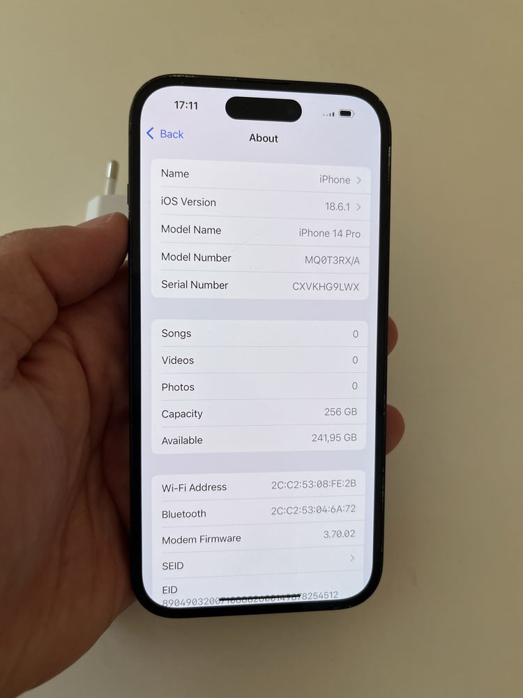 Iphone 14pro 256GB 87% bat