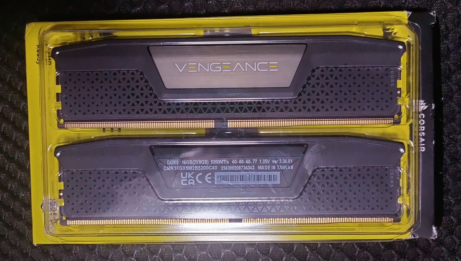 RAM Corsair Vengeance DDR5 16GB (2x8GB) 5200 MHz