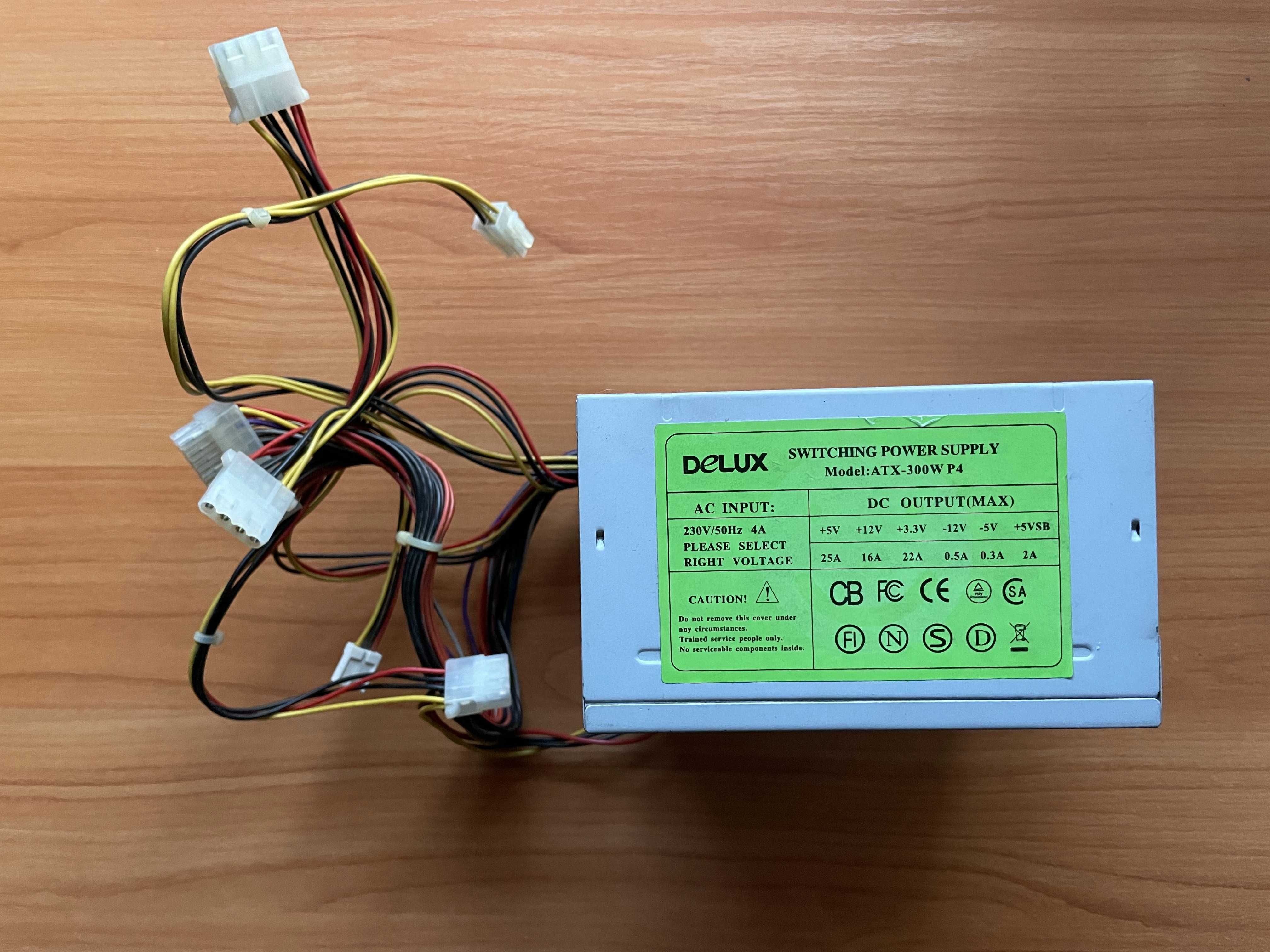 Захранване DELUX ATX-300W P4 - 230V/50HZ 4A