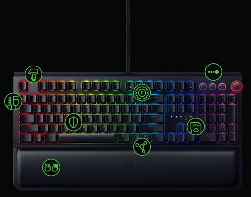 Tastatura Gaming Mecanica Razer BlackWidow Elite Green Chroma RGB noua