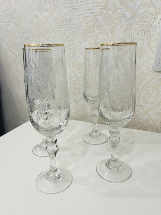 Продам фужеры хрустальные