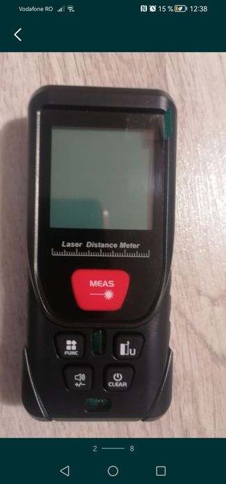 Telemetru precis cu laser, pt măsurarea distantei, suprafeței și a vol