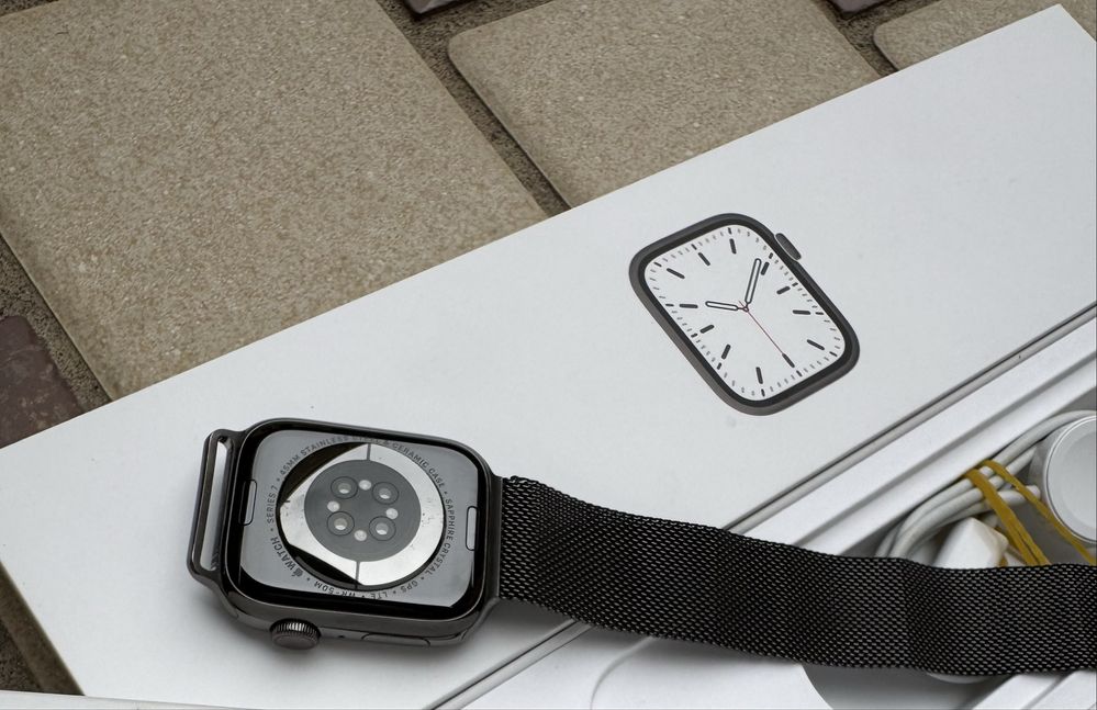 Apple Watch 7 45mm Milanese Loop + Cellular Sapphire Glass!