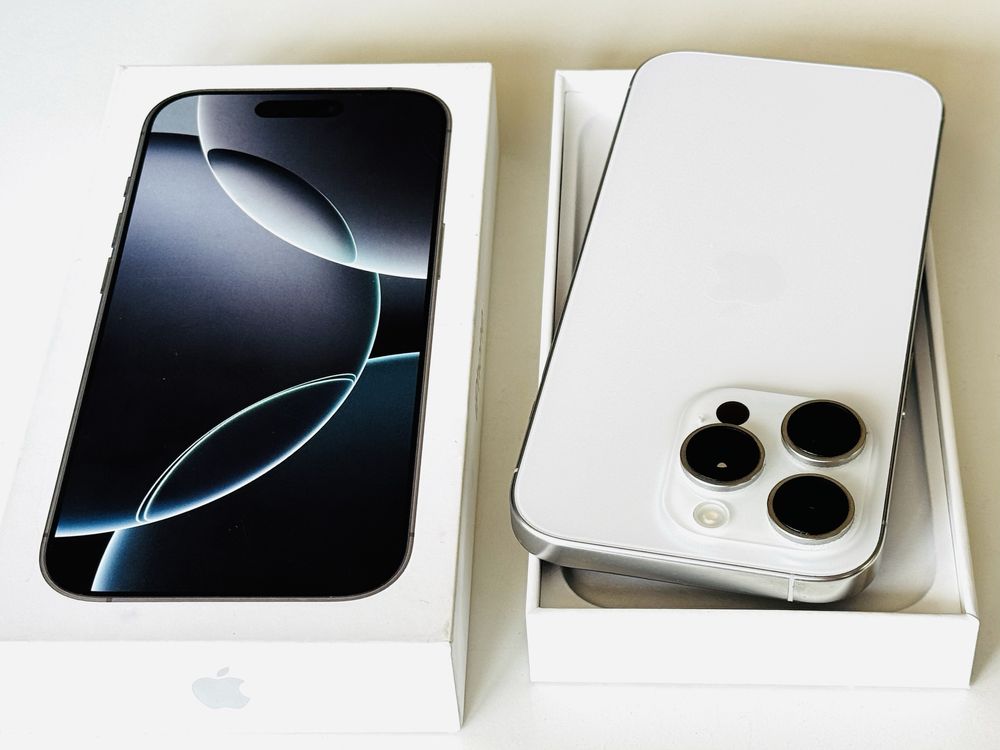 Iphone 16 Pro 128GB White Titanium Гаранция 6 месеца