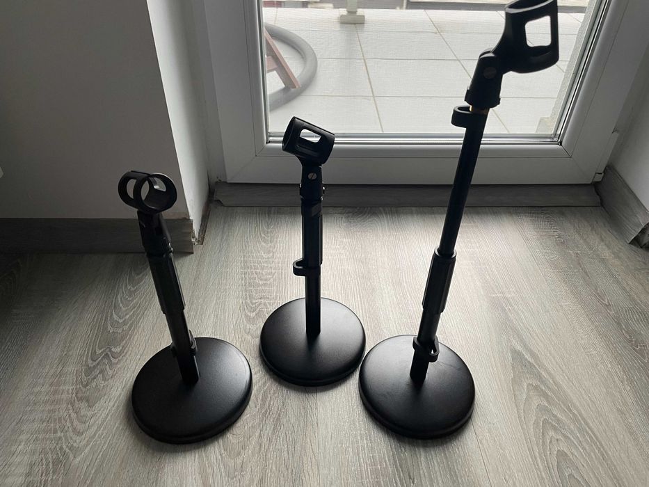 Stative de masa pentru microfon podcast DS1 - 3 bucati