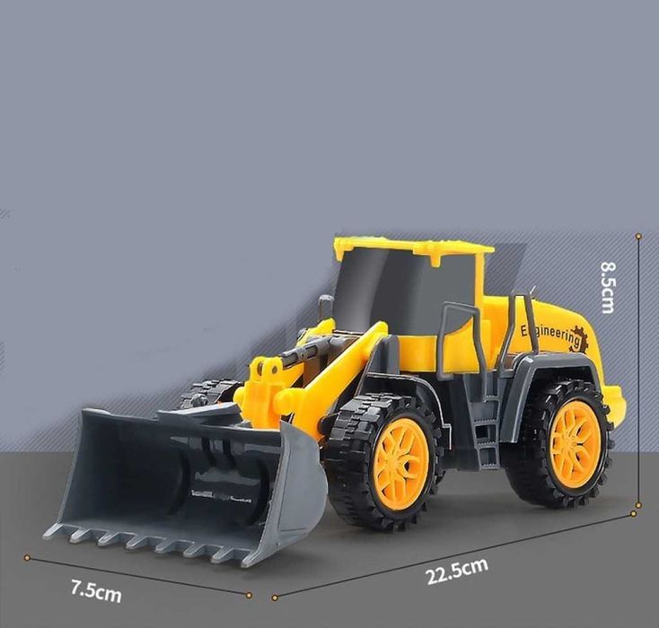 Голям Детски Комплект за игра-2 Камиона, 2 багера, Бетоновоз и Фадрома