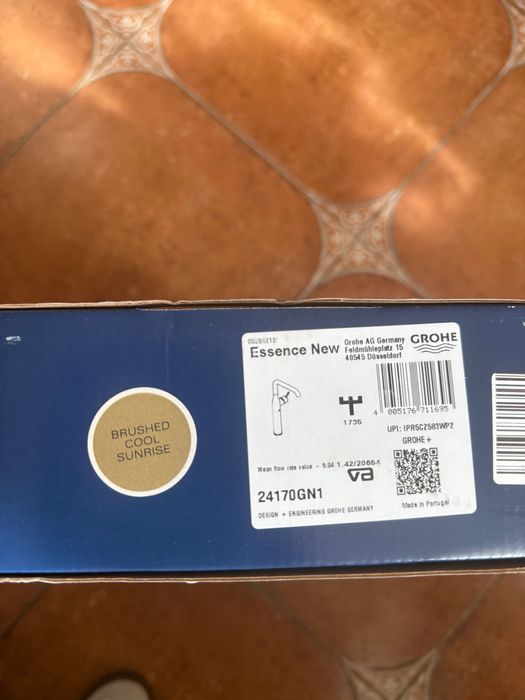 Baterie Grohe Essence XL 24170GN1 Auriu Mat Brushed Cool Sunrise