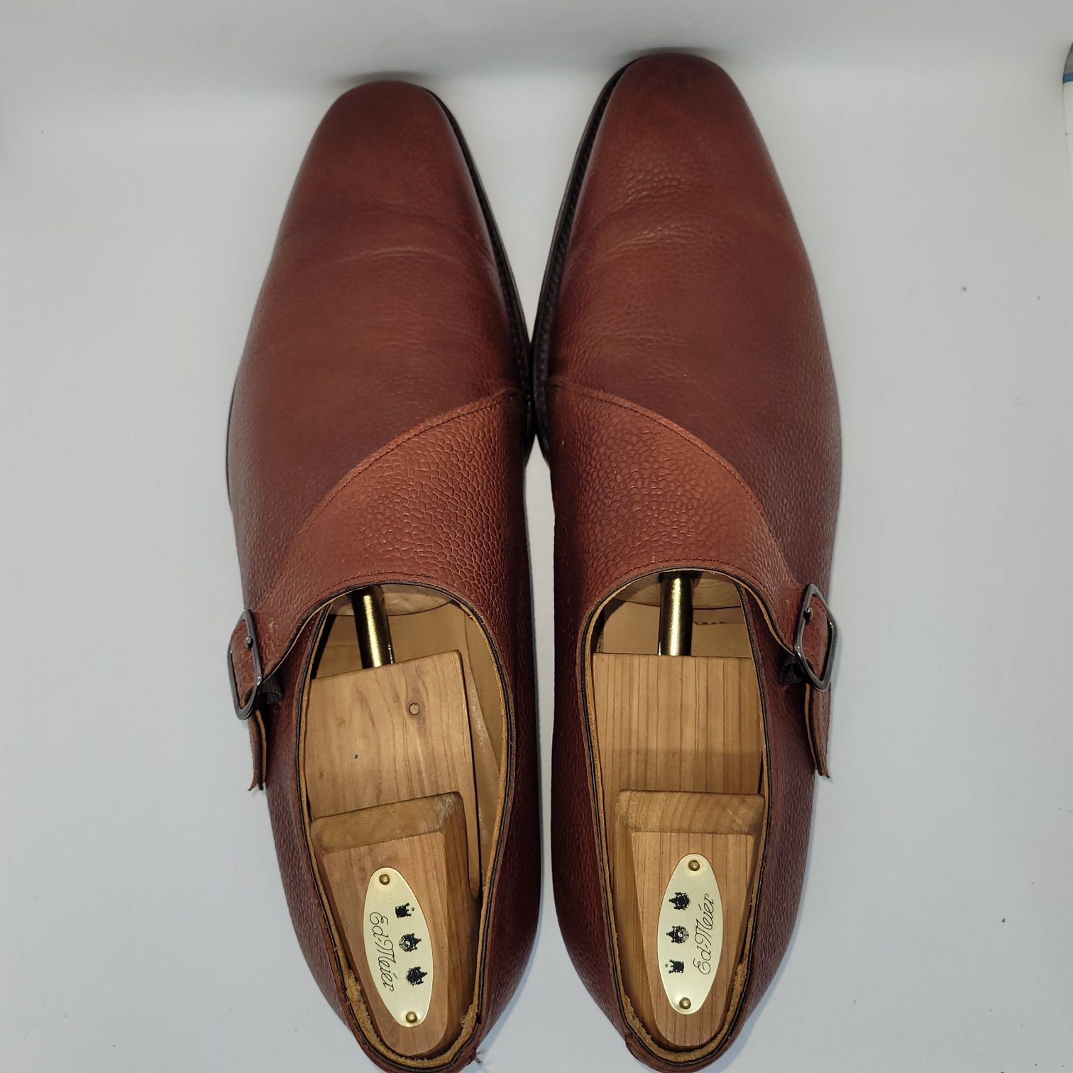Joseph Cheaney Oxted Monk Shoe in Bronze Rub Off Grain, UK 10 F