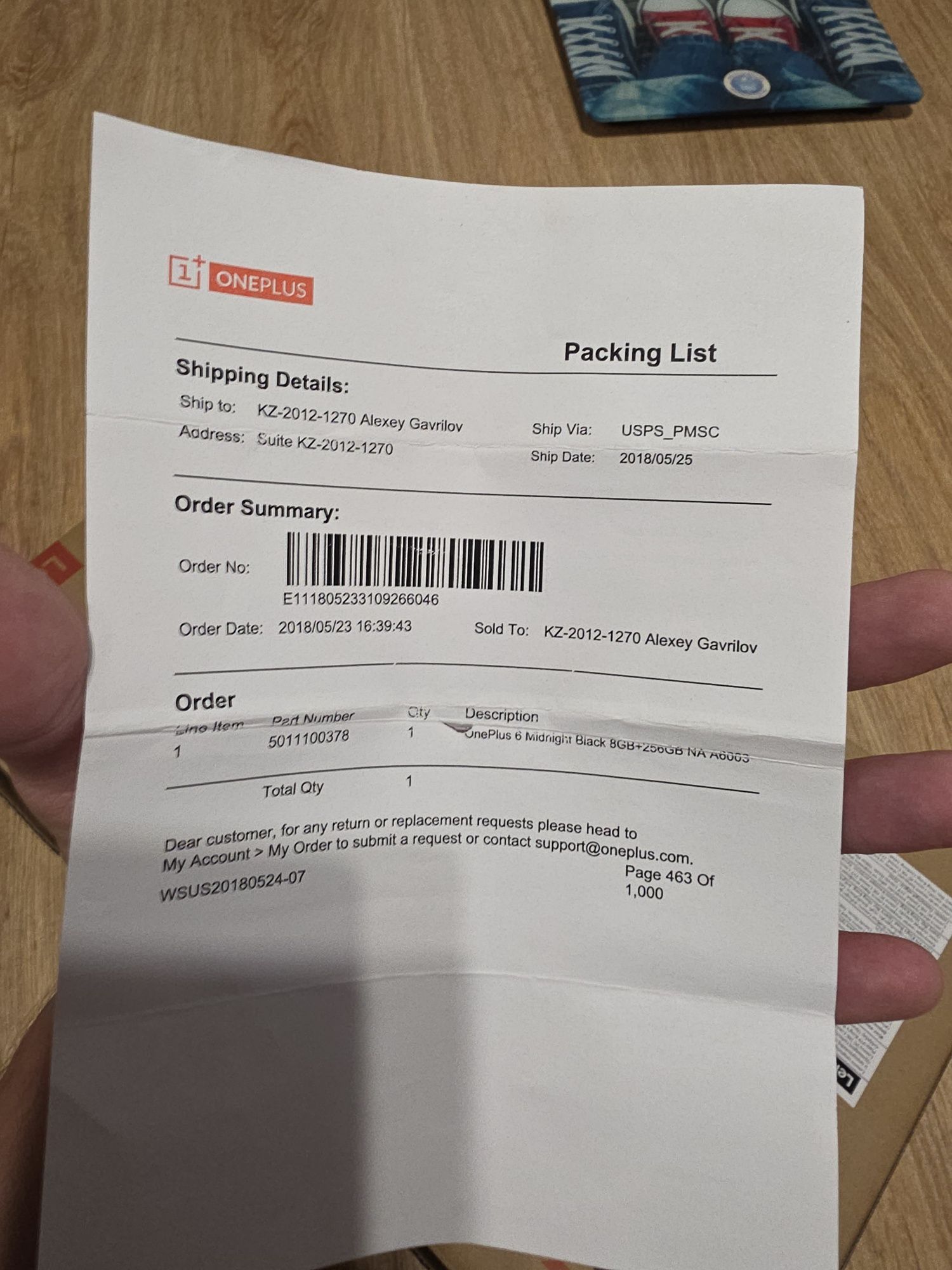OnePlus 6 (8/256) из США, состояние как из коробки.