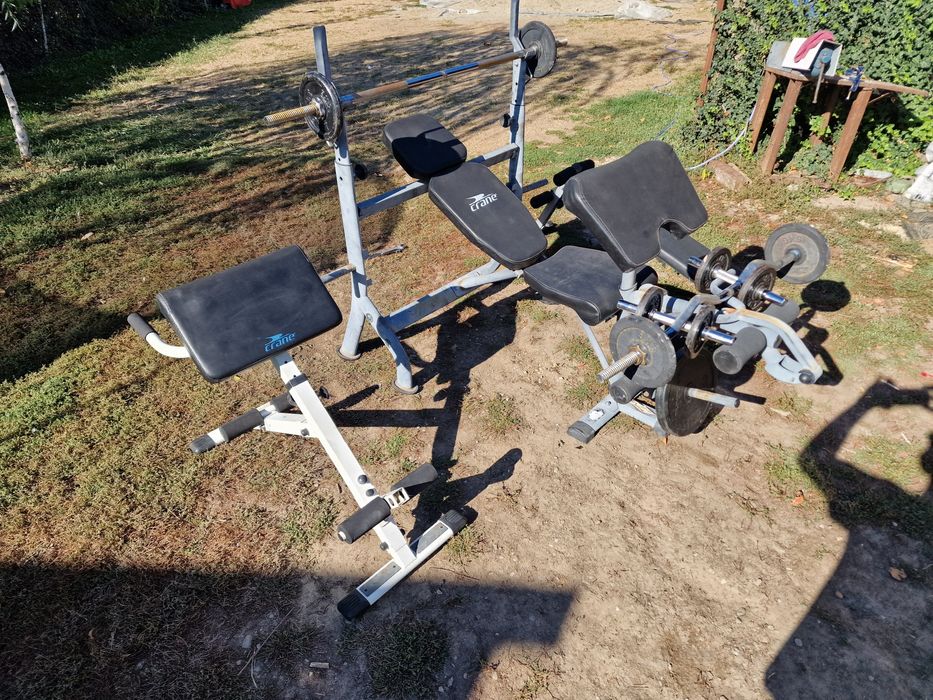 Banca bodybuilding gantere haltere fiare