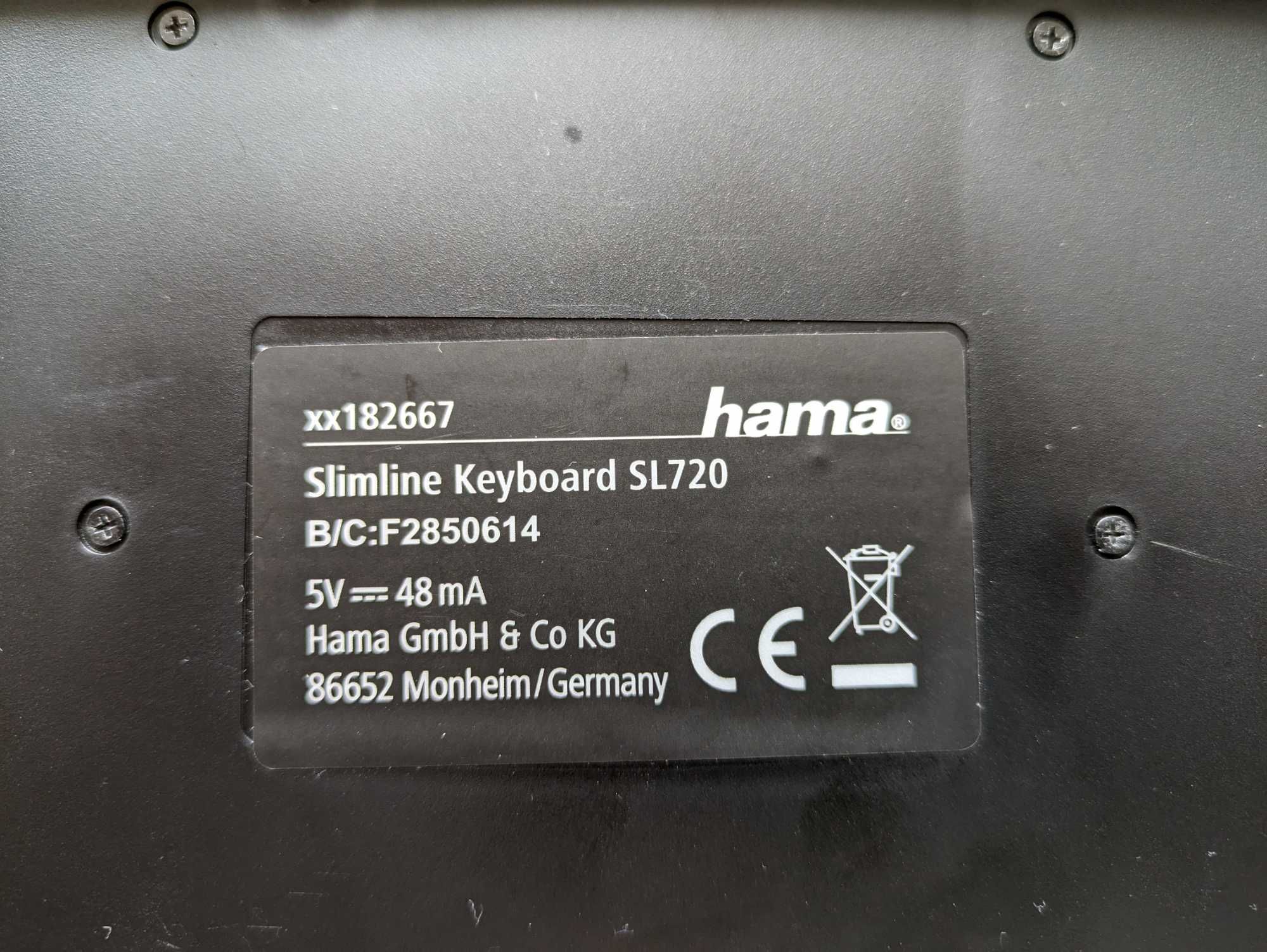 Клавиатура Hama slimline SL720. Клавиши не работят