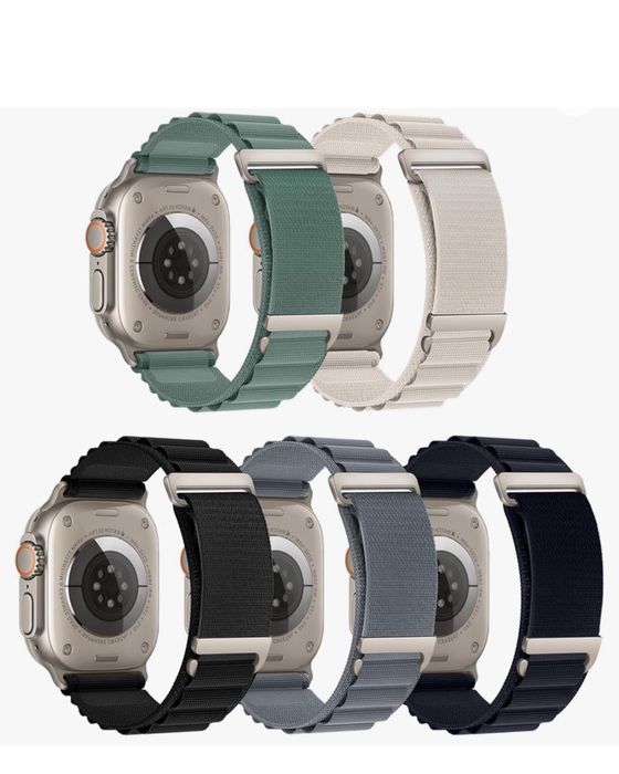 Curea Husa Material Textil Elastic Clips Incarcator Ceas Iphone Apple