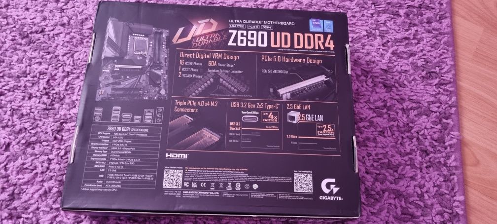 Placa de baza gigabyte z690 ud ddr4 ca noua