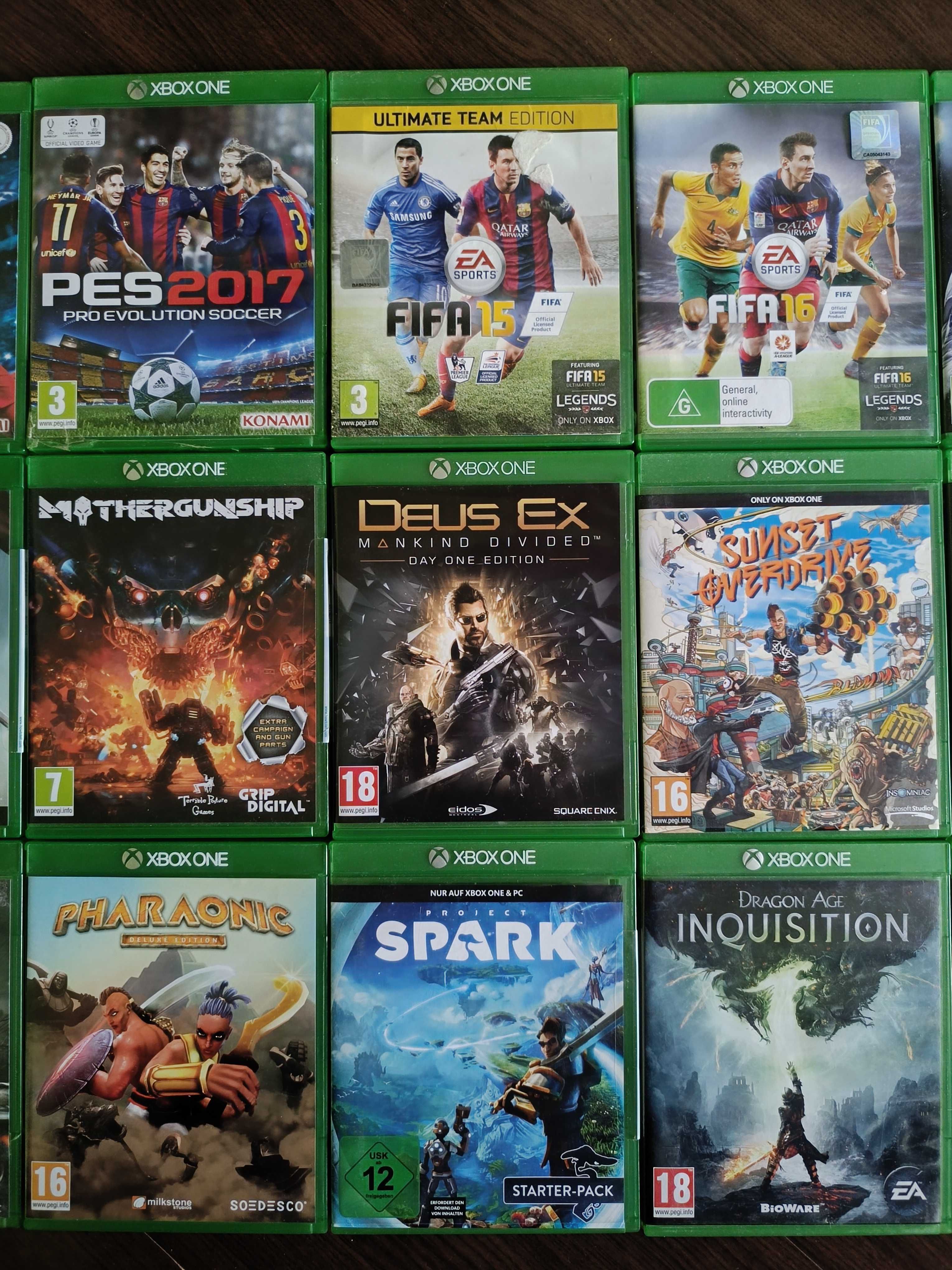 Xbox One FIFA NBA Pes Destiny Spark Sunset Overdrive Deus Ex Pharaonic