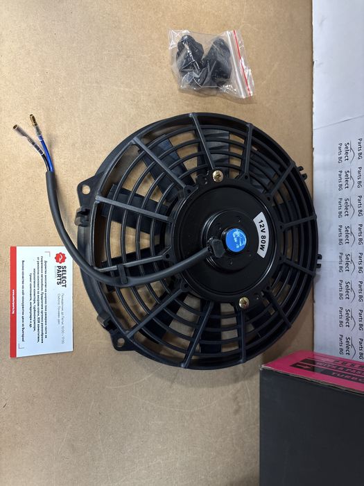 Електрическа перка вентилатор 9” 12V 80w mg-we-001