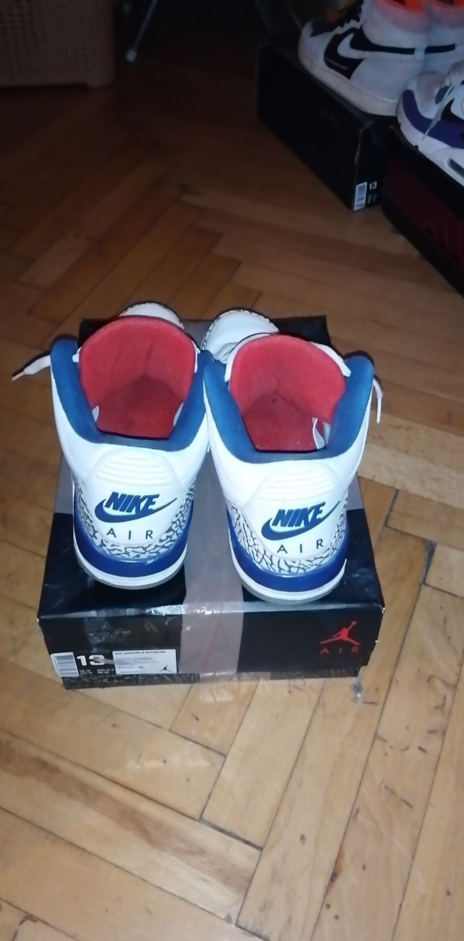 Jordan 3 true blue 2016,размер 47.5