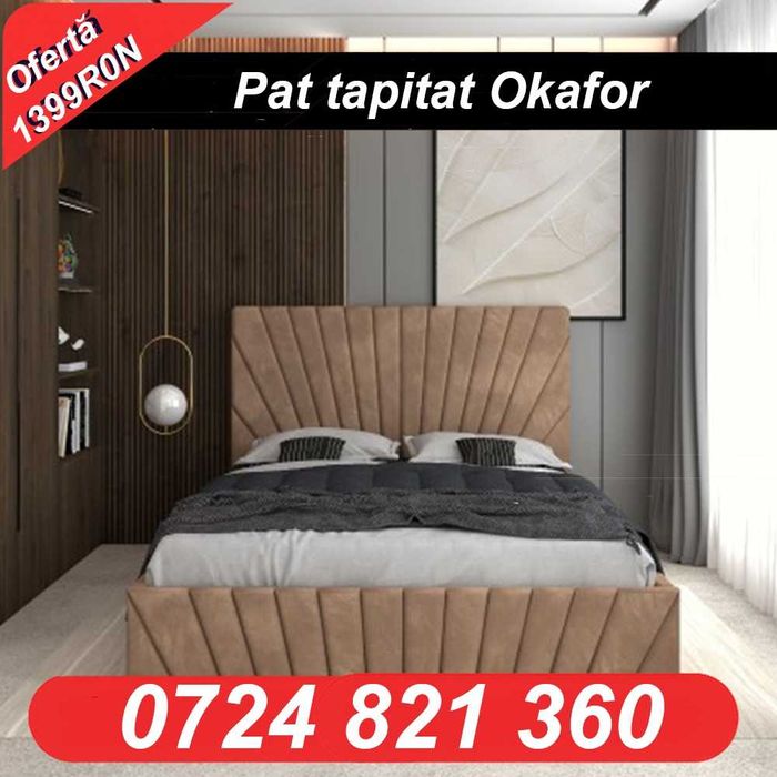 Mobila dormitor/set dormitor/pat tapitat-livrare gratuita