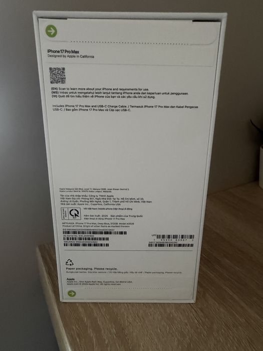Apple Iphone 17 Pro Max - 512 GB