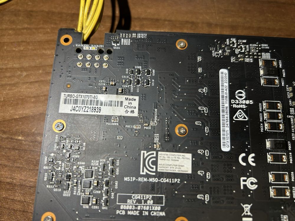 Placa video Nvidia Geforce ASUS GTX 1070 Ti 8GB GDDR5