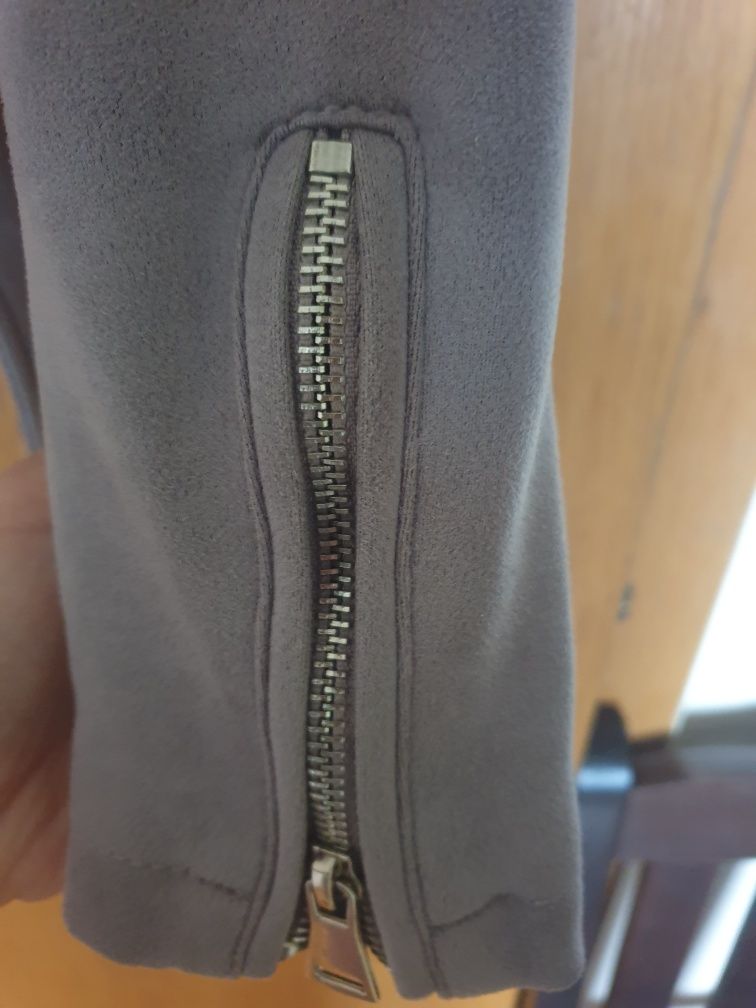 Дамски сиви боти Steve Madden + плътно яке
